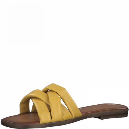 Шлепанцы  S.Oliver  желтый  кожа F-91115 фото в интернет-магазине | Omadey.ru