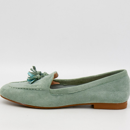 Туфли  MYSET  мятный  текстиль F-90950 фото в интернет-магазине | Omadey.ru