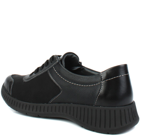 Полуботинки  Suave  черный  кожа/замша Z-400785 фото в интернет-магазине | Omadey.ru