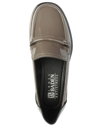 Туфли  Baden  серый  кожа Z-400333 фото в интернет-магазине | Omadey.ru