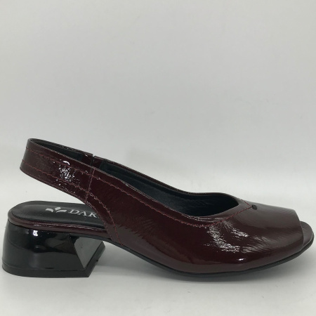 Босоножки  Dakkem  бордовый  кожа лаковая F-90214 фото в интернет-магазине | Omadey.ru
