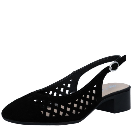 Слингбэки  Rieker  черный  кожа F-401283 фото в интернет-магазине | Omadey.ru