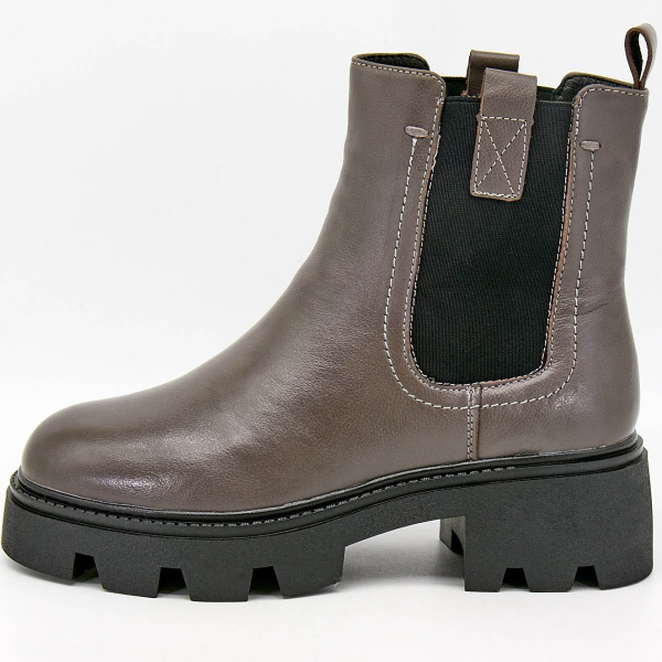 Фото Ботинки  Bonavi  серый  кожа Z-100760