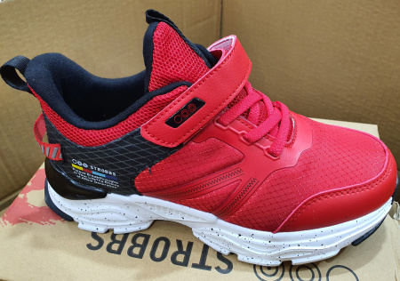 Кроссовки  Strobbs  красный  кожа искусств./текстиль F-90409 фото в интернет-магазине | Omadey.ru