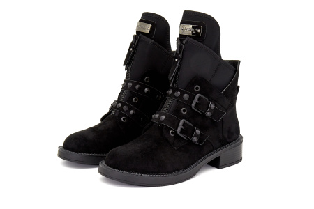 Ботинки  Betsy  черный  замша иск./стрейч Z-8368 фото в интернет-магазине | Omadey.ru