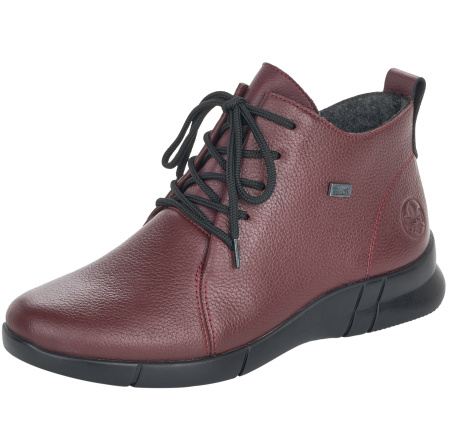 Ботинки  Rieker  бордовый  кожа/кожа искусств. Z-90419 фото в интернет-магазине | Omadey.ru