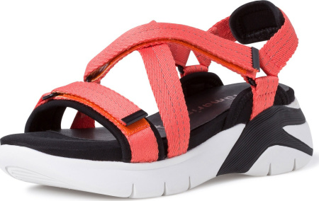 Сандалии  Tamaris  оранжевый  текстиль F-91191 фото в интернет-магазине | Omadey.ru