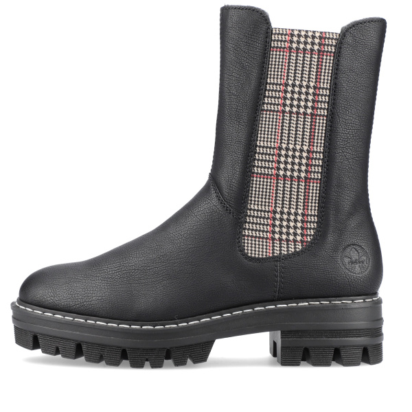 Фото Ботинки  Rieker  черный  кожа искусств./текстиль Z-100084