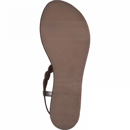 Сандалии  Tamaris  серебряный  кожа F-90749 фото в интернет-магазине | Omadey.ru