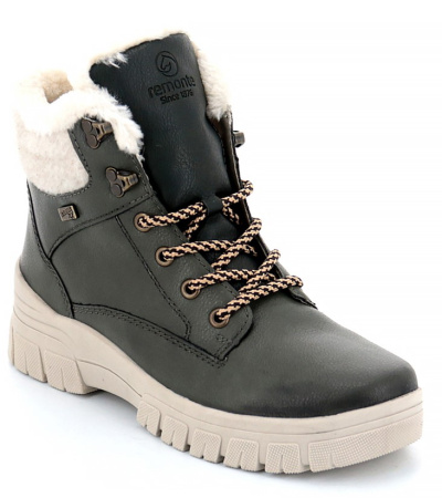 Ботинки  Remonte  зеленый  кожа/кожа искусств. Z-400101 фото в интернет-магазине | Omadey.ru