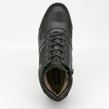 Ботинки  Tesoro  черный  кожа искусств. Z-89204 фото в интернет-магазине | Omadey.ru