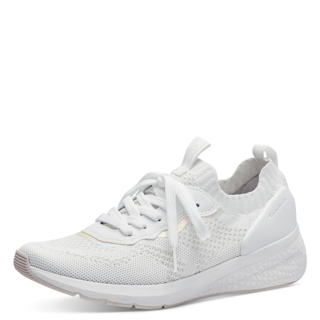 Кроссовки  Tamaris  белый кожа искусств./текстиль F-400609 фото в интернет-магазине | Omadey.ru