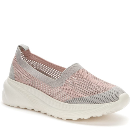 Слипоны  Grunberg  персиковый  текстиль F-100270 фото в интернет-магазине | Omadey.ru