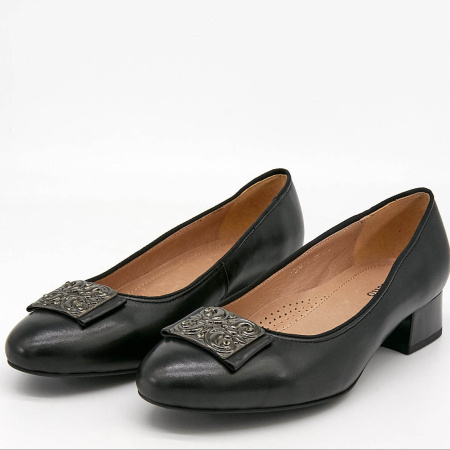 Туфли  Cavaletto  черный  кожа Z-8502 фото в интернет-магазине | Omadey.ru