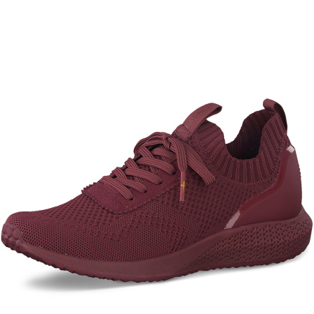 Кроссовки  Tamaris  бордовый  текстиль Z-90039 фото в интернет-магазине | Omadey.ru
