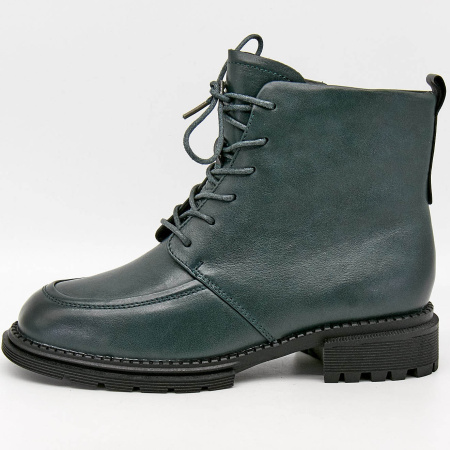 Ботинки  Madella  оливковый  кожа Z-100434 фото в интернет-магазине | Omadey.ru