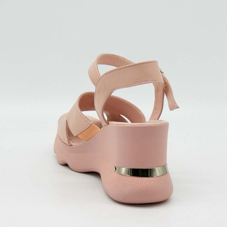 Босоножки  Dakkem  пудра  кожа F-90503 фото в интернет-магазине | Omadey.ru