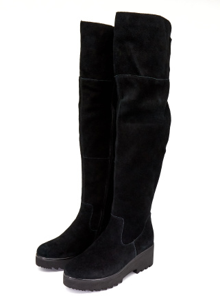 Сапоги  Remonte  черный  кожа Z-8387 фото в интернет-магазине | Omadey.ru