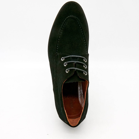 Туфли  Mirco Osvaldo  черный  замша Z-100676 фото в интернет-магазине | Omadey.ru