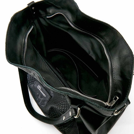 Сумка  Omadey  черный  кожа c09125-black фото в интернет-магазине | Omadey.ru