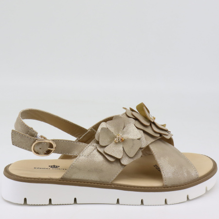 Босоножки  Keddo  золотой  кожа искусств. F-70962 фото в интернет-магазине | Omadey.ru