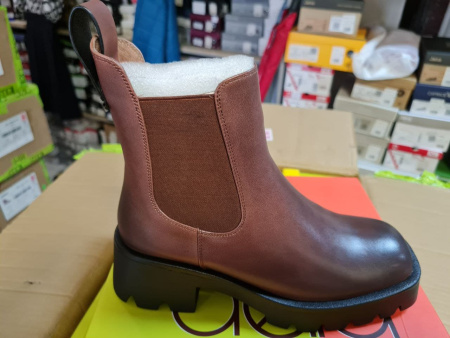 Ботинки  Madella  коричневый  кожа Z-100570 фото в интернет-магазине | Omadey.ru