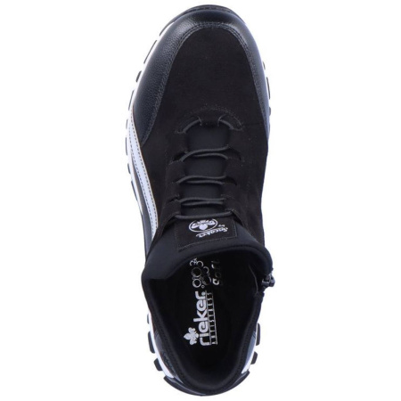 Полуботинки  Rieker  черный  кожа искусств./текстиль Z-400085 фото в интернет-магазине | Omadey.ru