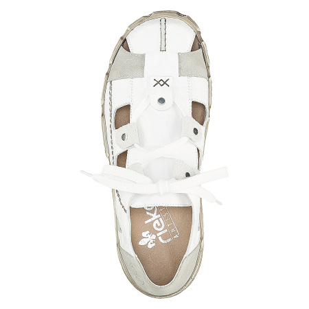 Туфли летние  Rieker  белый  кожа/кожа искусств. F-400163 фото в интернет-магазине | Omadey.ru