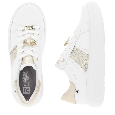 Кроссовки  Rieker-Evolution  белый  кожа/кожа искусств. F-400212 фото в интернет-магазине | Omadey.ru