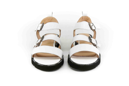 Босоножки  Derem  белый  кожа F-80227 фото в интернет-магазине | Omadey.ru