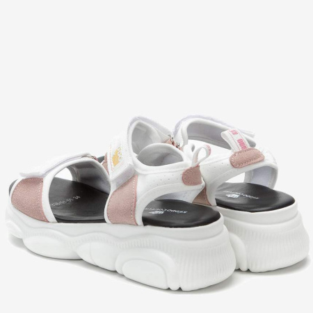 Сандалии  Keddo  белый  замша искусств./текстиль F-90864 фото в интернет-магазине | Omadey.ru