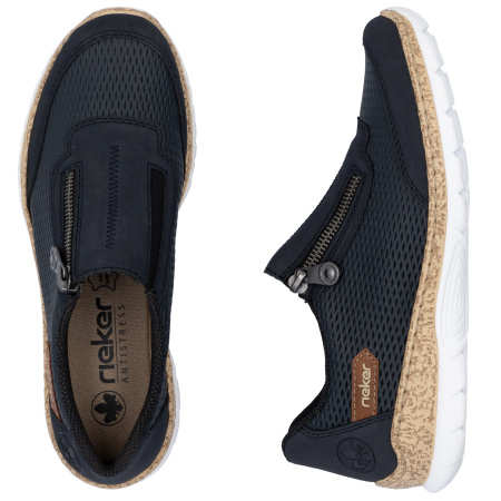 Кроссовки Rieker синий кожа/кожа искусств. F-400039 фото в интернет-магазине | Omadey.ru