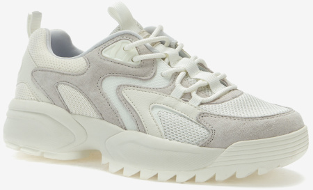 Кроссовки  женские Crosby  белый  сетка/замша F-80700 фото в интернет-магазине | Omadey.ru