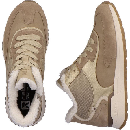 Ботинки  Rieker  бежевый  кожа/кожа искусств. Z-300143 фото в интернет-магазине | Omadey.ru