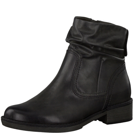 Полусапоги  Tamaris  черный  кожа искусств. Z-8797 фото в интернет-магазине | Omadey.ru