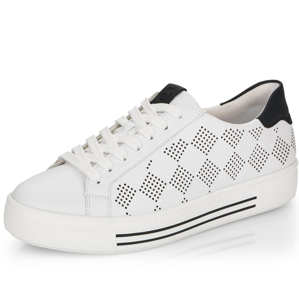 Фото Кеды  Remonte  белый  кожа/кожа искусств. F-100124