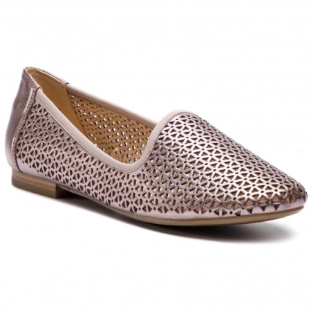 Туфли  Caprice  серебряный  кожа F-7040 фото в интернет-магазине | Omadey.ru