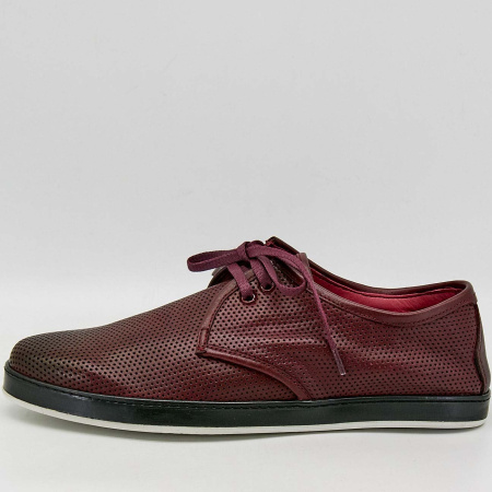 Туфли  Dakkem  бордовый  кожа F-90495 фото в интернет-магазине | Omadey.ru