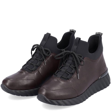 Полуботинки  Remonte  бордовый  кожа/текстиль Z-400056 фото в интернет-магазине | Omadey.ru