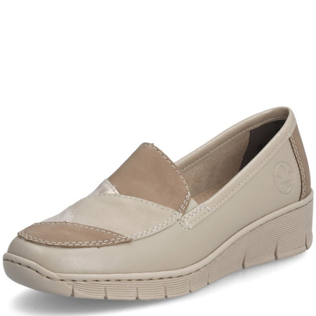 Туфли  Rieker  бежевый  кожа/кожа искусств. F-400092 фото в интернет-магазине | Omadey.ru