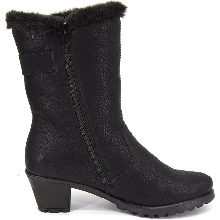 Полусапоги  Rieker  черный  кожа искусств./текстиль Z-8203 фото в интернет-магазине | Omadey.ru