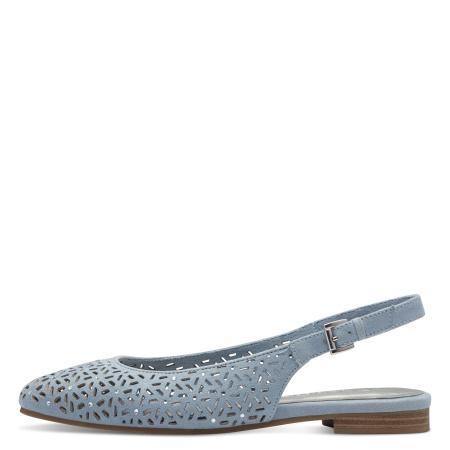 Слингбэки  Marco Tozzi  синий  текстиль F-300484 фото в интернет-магазине | Omadey.ru