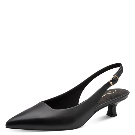 Слингбэки  Marco Tozzi  черный  кожа F-400995 фото в интернет-магазине | Omadey.ru