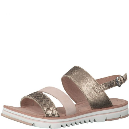 Сандалии  Marco Tozzi  розовый  кожа F-72009 фото в интернет-магазине | Omadey.ru