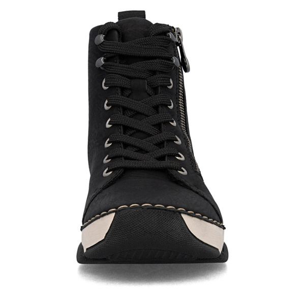 Фото Ботинки  Rieker  черный  кожа искусств.  Z-401069