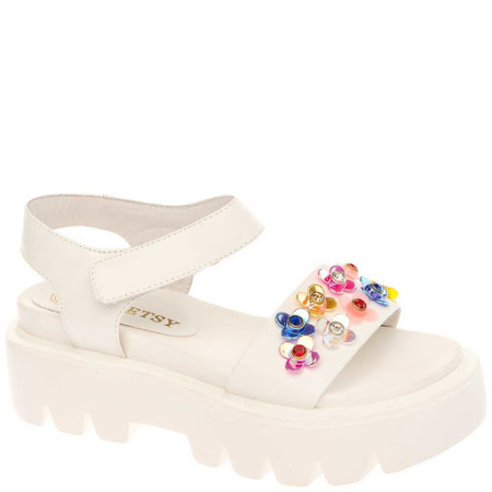 Сандалии  Betsy  белый  кожа искусств. F-70938 фото в интернет-магазине | Omadey.ru