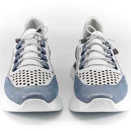 Кроссовки  Derem  белый  кожа F-80226 фото в интернет-магазине | Omadey.ru