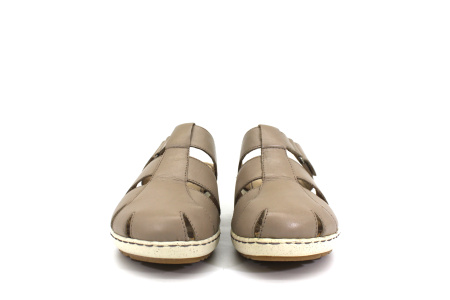 Сабо  Caprice  серый  кожа F-71099 фото в интернет-магазине | Omadey.ru