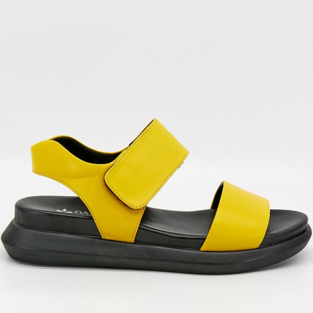 Сандалии  Dakkem  желтый  кожа F-90213 фото в интернет-магазине | Omadey.ru