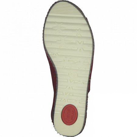 Босоножки  Jana  красный  текстиль F-90389 фото в интернет-магазине | Omadey.ru